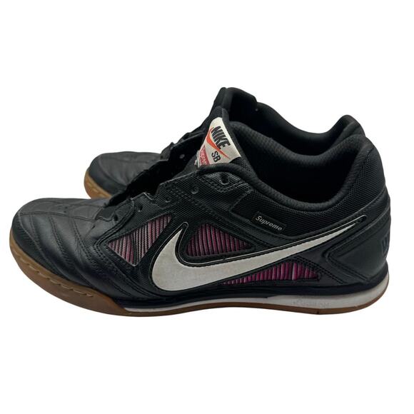 Supreme x Nike SB Gato “World Famous” Black Gum Sneakers Men 8.5 (No Laces) - Picture 4 of 9